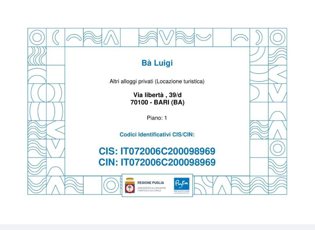 Ba Luigi Apartment Bari Exterior foto
